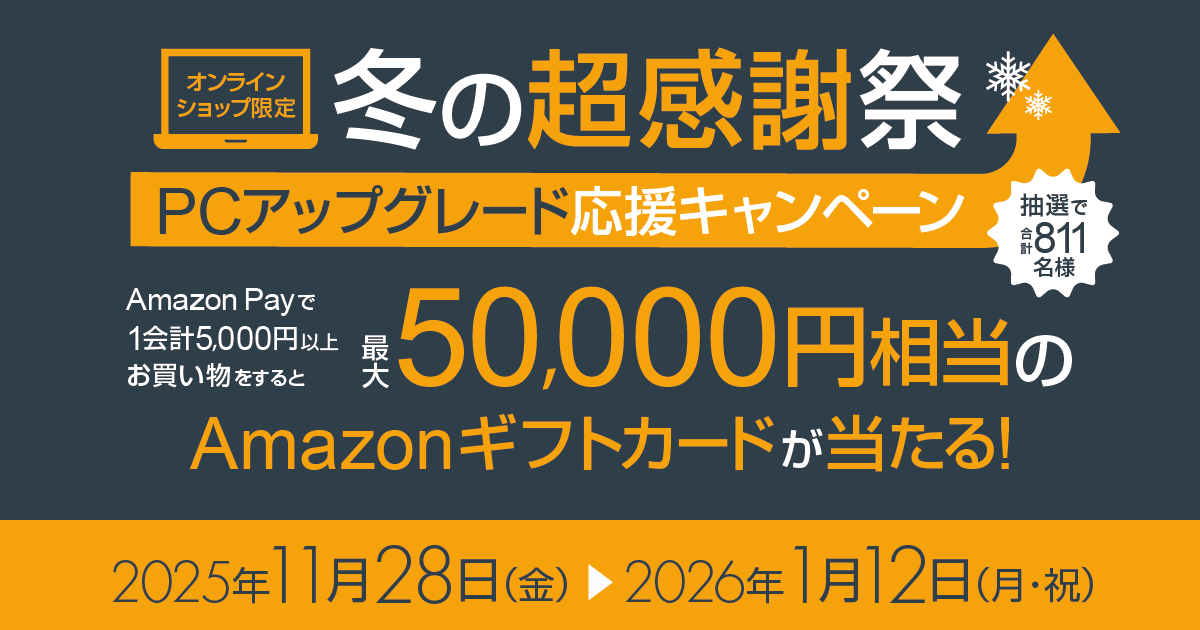 冬の超感謝祭AmazonPay