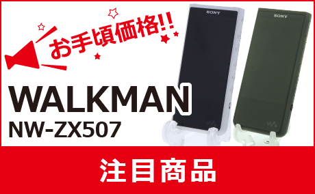 【注目商品】WALKMAN ZX500シリーズ メモリ64GB NW-ZX507